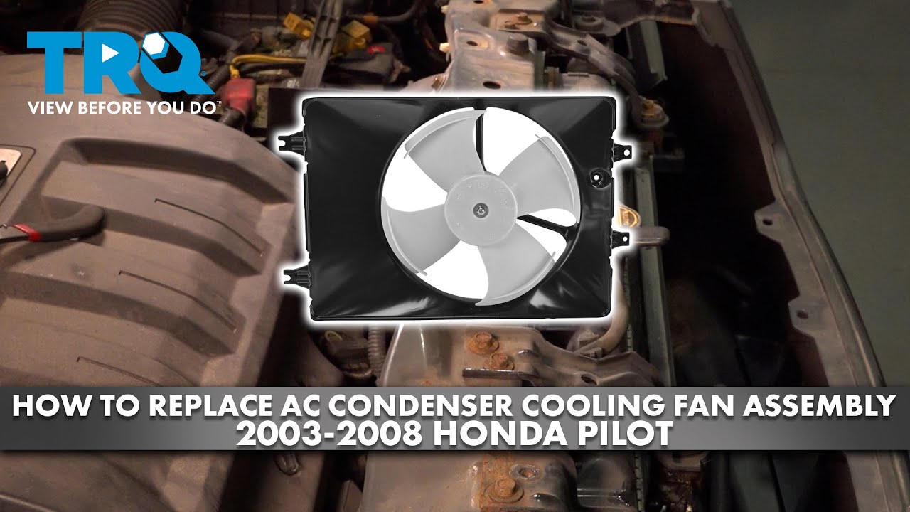 Ventilador Del Condensador Del A/C Para Honda Pilot Y Acura MDX 2003-2006 - Lado Derecho