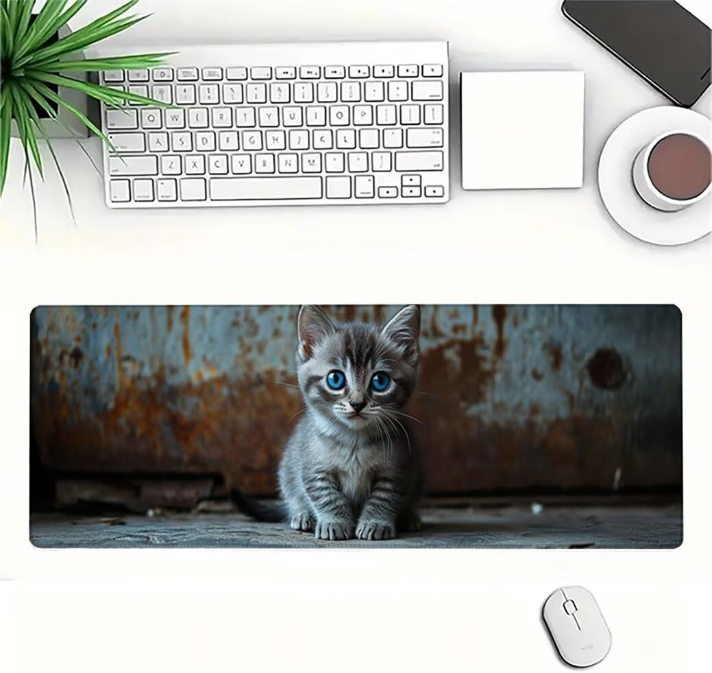 Genérico Lpfieonn Gato Gaming Alfombrilla Ratón 120x60cm PF-2625