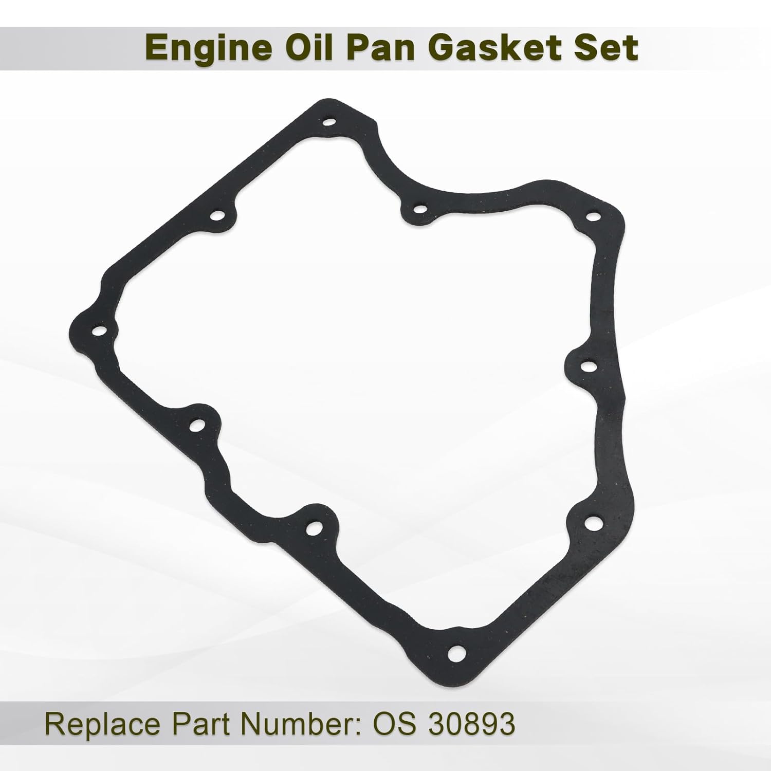 Engine Oil Pan Gasket Set Compatible with Chevy/GMC/Cadillac 5.3 6.2 V8 2014-2018 Silverado Sierra 1500 2015-2020 Yokon Suburban Yokon XL Tahoe 2015-2020 Escalade Escalade ESV Replace#OS 30893
