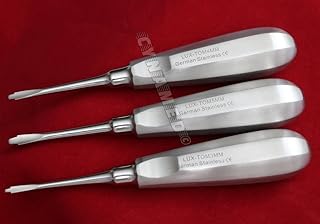 German 3 LUXATING PERIOTOMES Dental ATRAUMATIC EXTRACTING Elevators 3MM 4MM 5MM