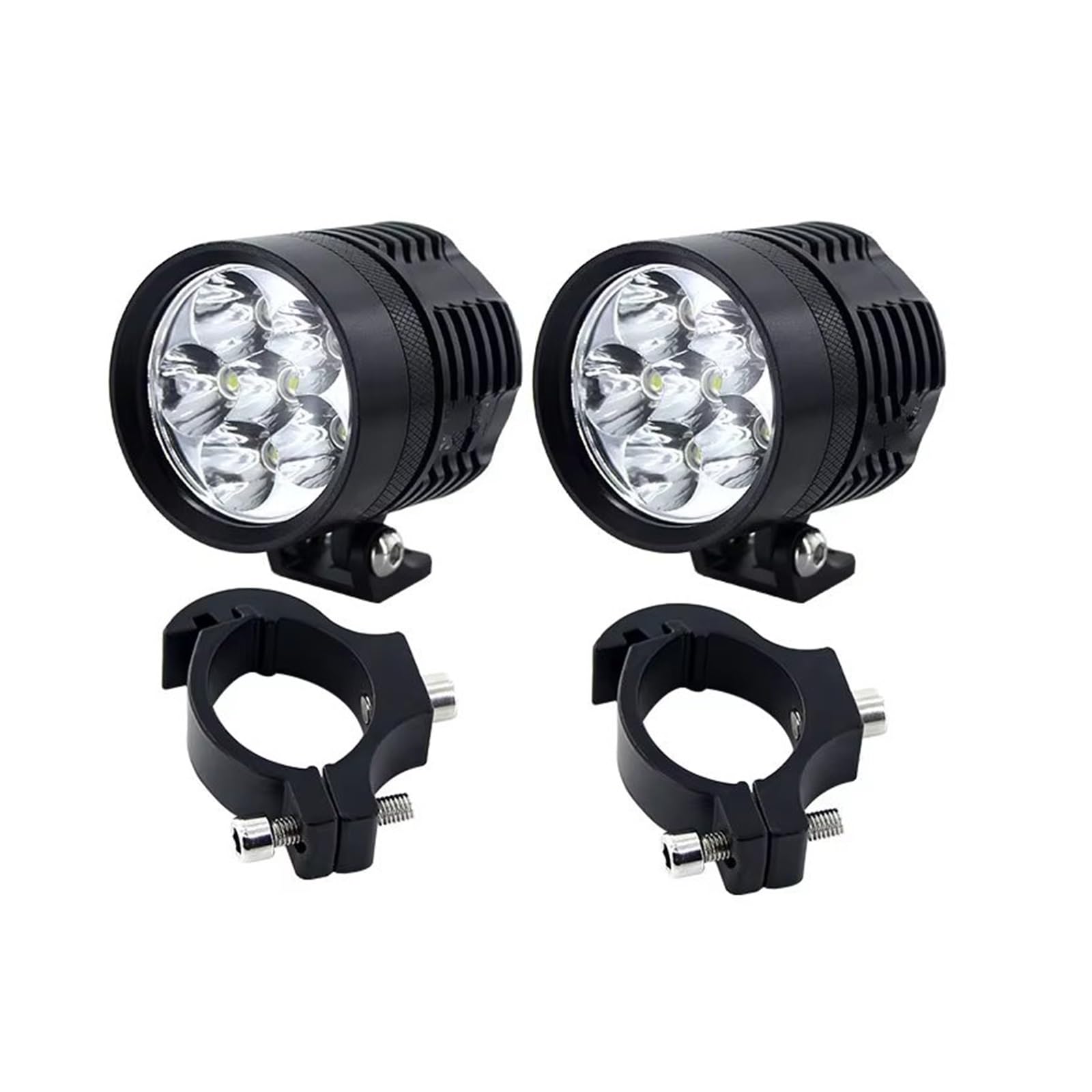 Proyector Moto 2 Bombillas LED para Faros Delanteros Bicicleta 12 000 LM 6000 K Resistentes Al Agua para Conducción Antiniebla Exteriores DRL 12 V Faro Motocicleta