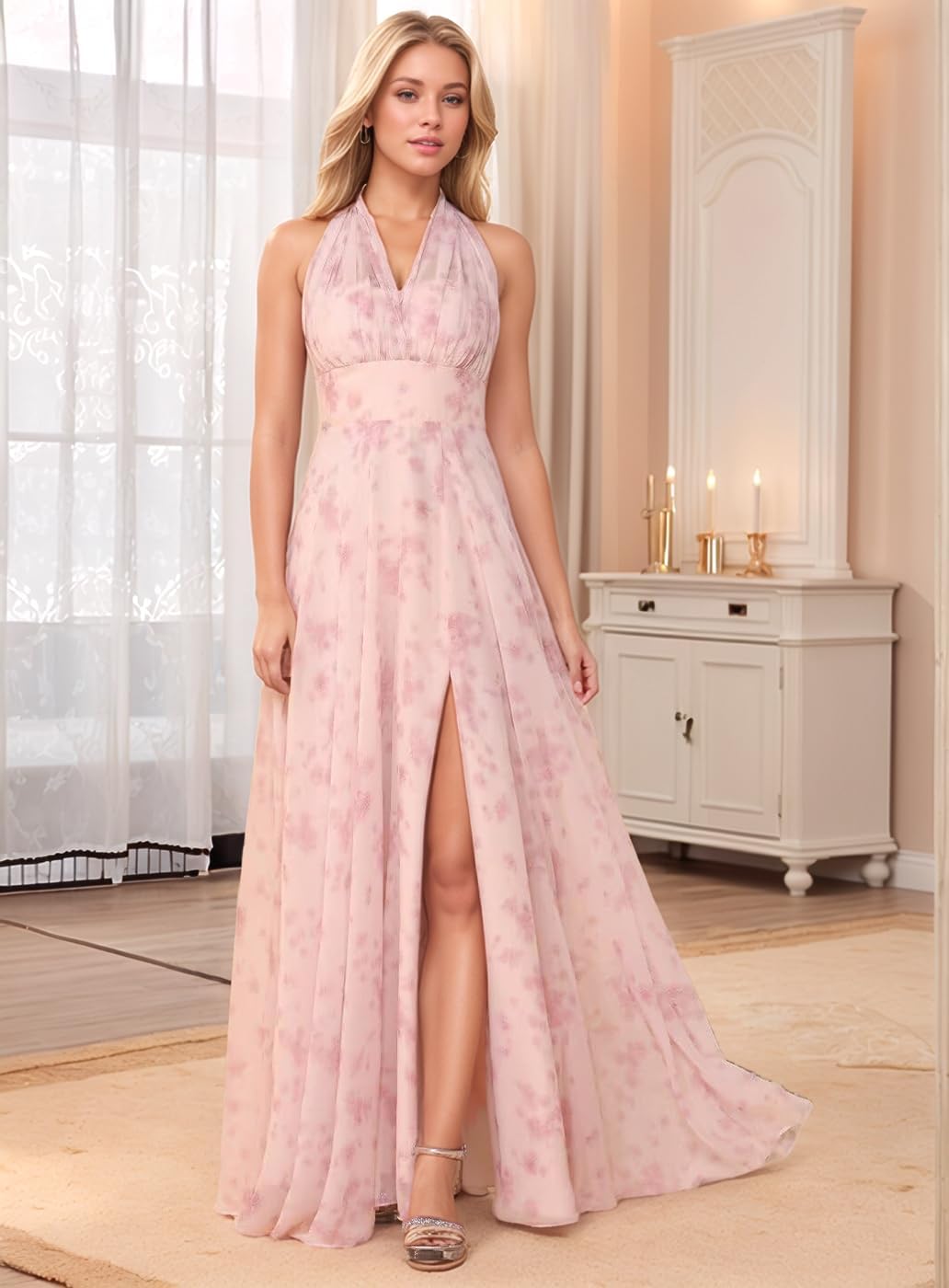 Infinity Dresses for Bridesmaid, Chiffon Convertible Dress, Twist Wrap Long Maxi Multi-Way Wedding Prom Gowns