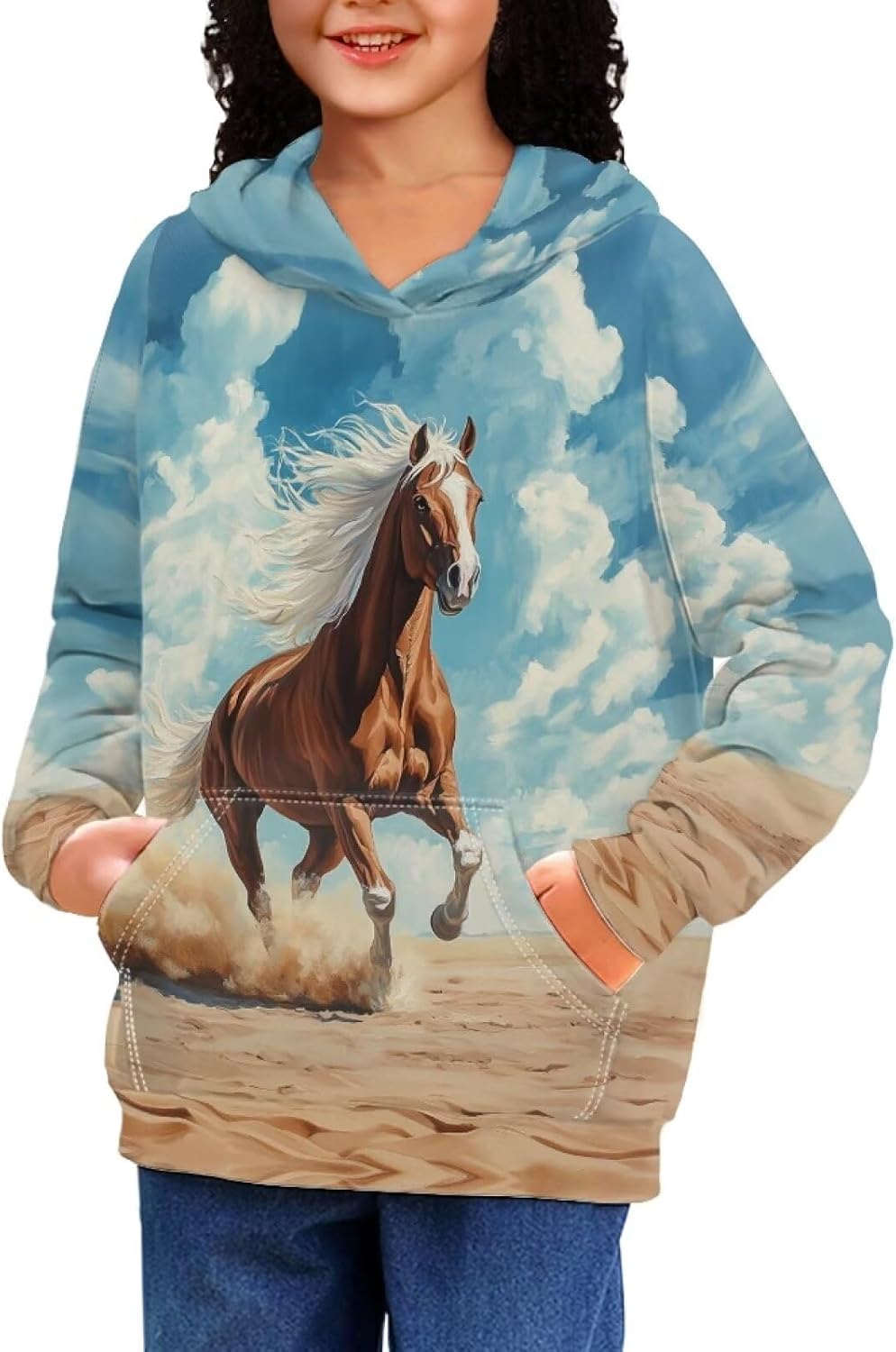 Girls' Fashion Hoodies & Sweatshirts Long Sleeve Hooded Sweatshirt for Teen Girls