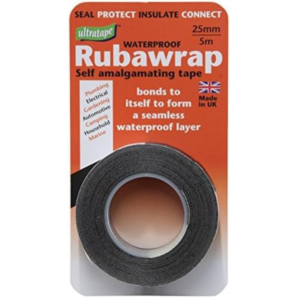 Rubawrap Self-Amalgamating Tape 25mmx5m Black (WT392)