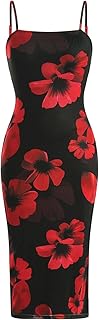 Women's Summer Dresses for Women 2025 Floral Midi Dress Sundresses Split Beach Vacation Outfits