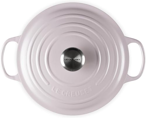 Miniatura 154 de Le Creuset 9 Qt. Signature Horno holandés redondo con pomo de acero inoxidable grabado Artichaut