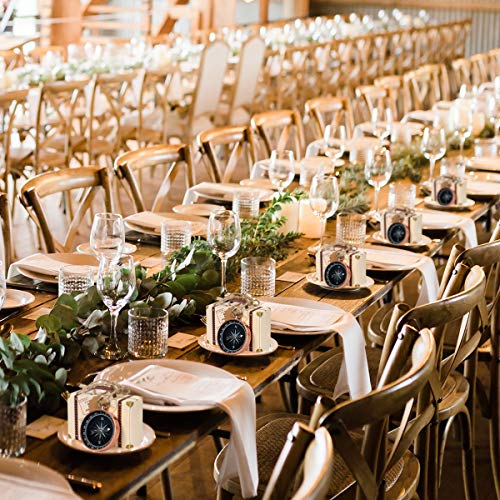 Cusfull 50Pcs Compass Pendant Wedding Favors For Guests Compass Souvenir Gift With Kraft Tags And Box For Travel Wedding Party Decorations Nautical Christmas Ornaments (Rose Gold) #TOP6