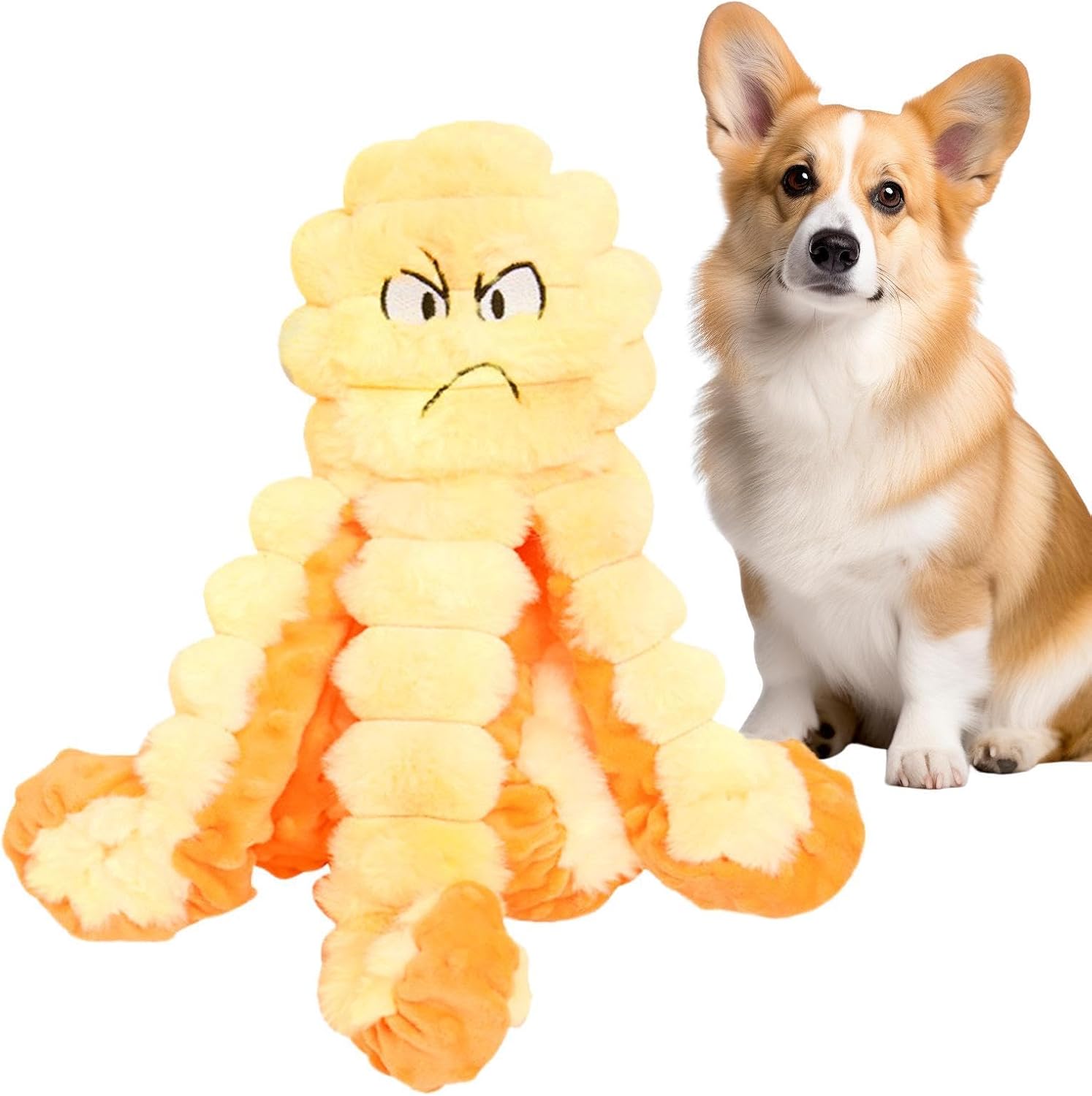 Octopus Dog Toy, with Engaging Octopus Design, 30x25x25cm, Interactive Squeaky and Crinkle Tug of War Toy, Plush Chew Toys, Double Sound Stimulation, for Small Breed Indoor Outdoor Home Park Walking