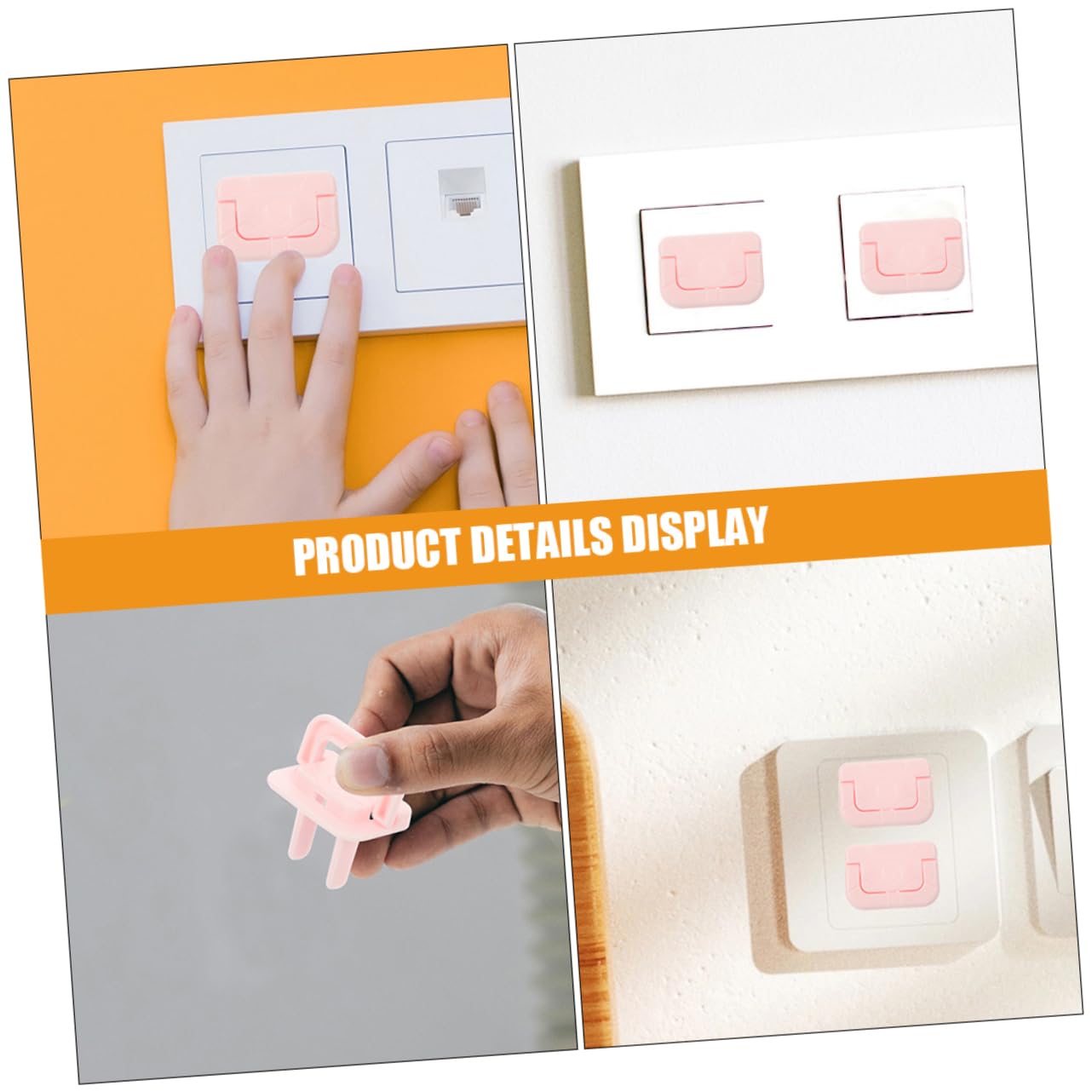 Milisten 40Pcs Plug Cover Safety Outlet Protectors Electric Socket Covers for Babyproofing Reusable and Stylish Design for Nursery Essentials Pattern