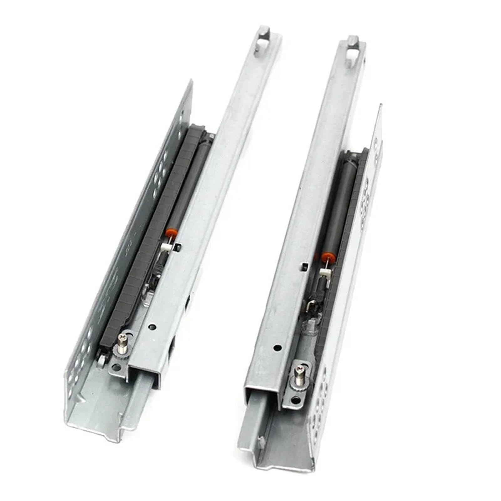 Ppqiru 10Inches 250Mm 4Pcs Soft Close Rail Cabinet Slides Replacement Dresser Rebound Press To Release Push Open Under Mount Drawer Slide Runner For Cabinet Drawer(10Inches 250Mm)