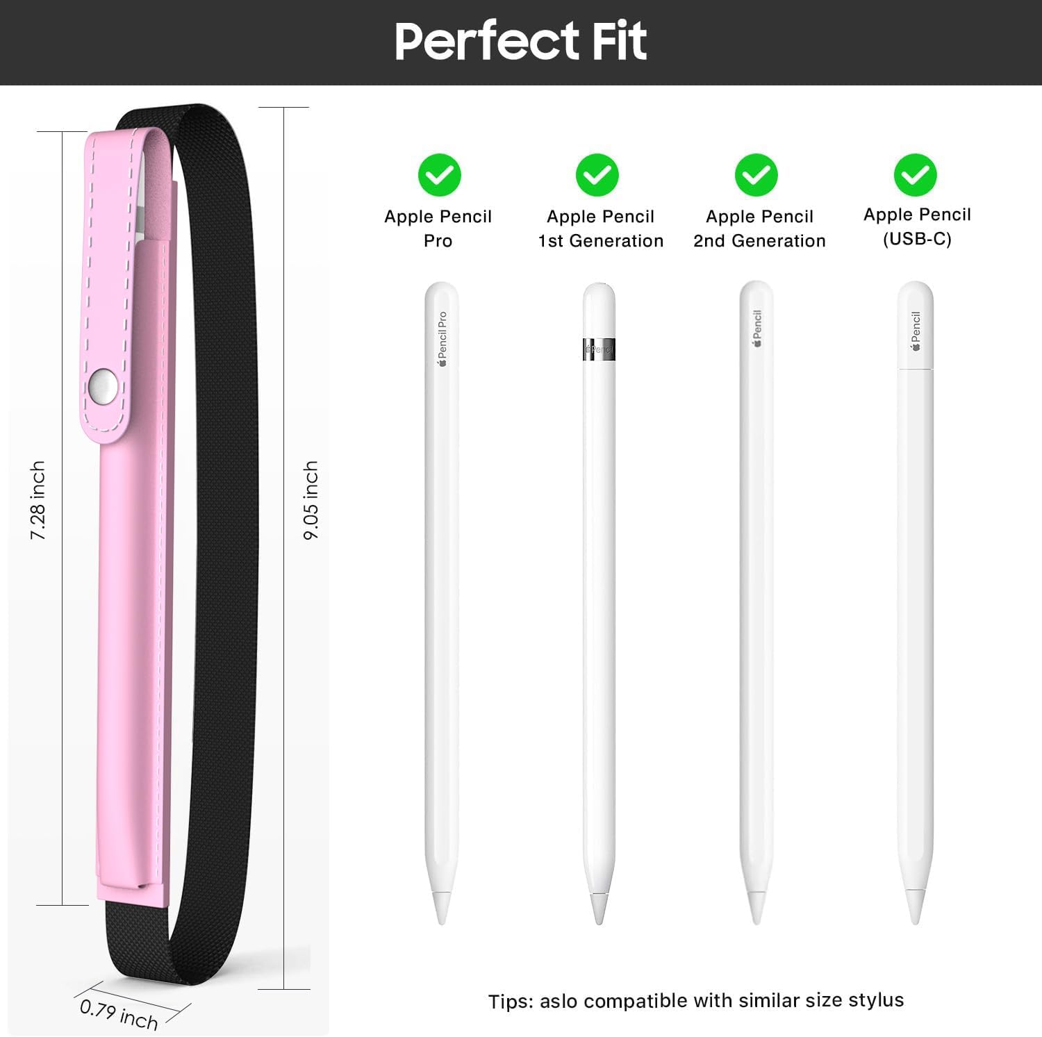 MoKo Pencil Holder for Apple Pencil Pro Apple Pencil 1st/2nd Generation, Apple Pencil (USB-C) - Image 2