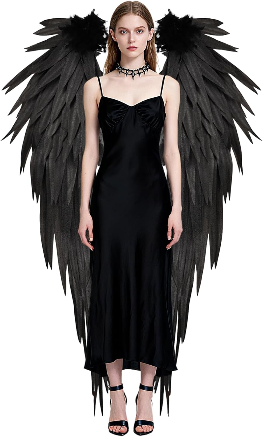 whitefeather Big Angel Wings Costume Accessory,6' Large Lightweight Fairy Wings for Adults, Halloween, Photography Prop