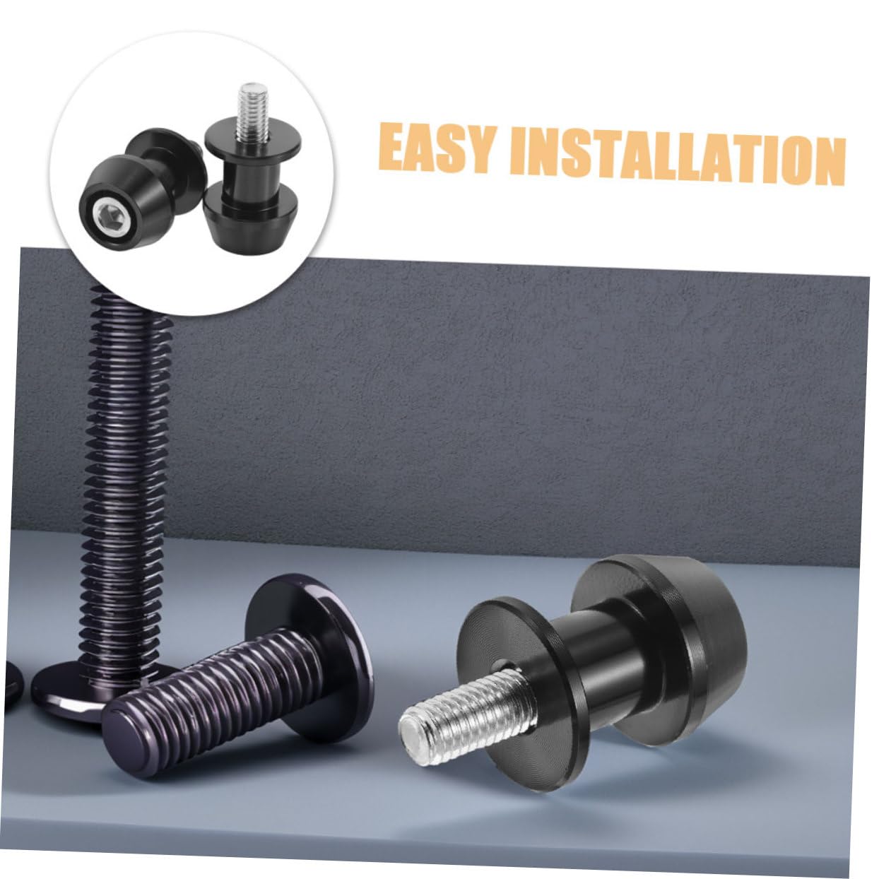Unomor 2pcs Motorcycle Swing Arm Spools Sliders Replacement Swingarm Bobbins for Enhanced Stability and Safety Compatible with Various Motorbike Models