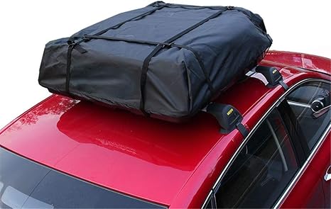 Amazon Co Jp 防水ルーフバッグ ラック付きカールーフバッグ防水カーゴトップ収納バッグヘビーデューティールーフトップバッグ車両ハードボトムソフトトップキャリアバッグはすべての車に適合 キャンプやアウトドアの荷物に 色 ブラック サイズ 109x100cm 車
