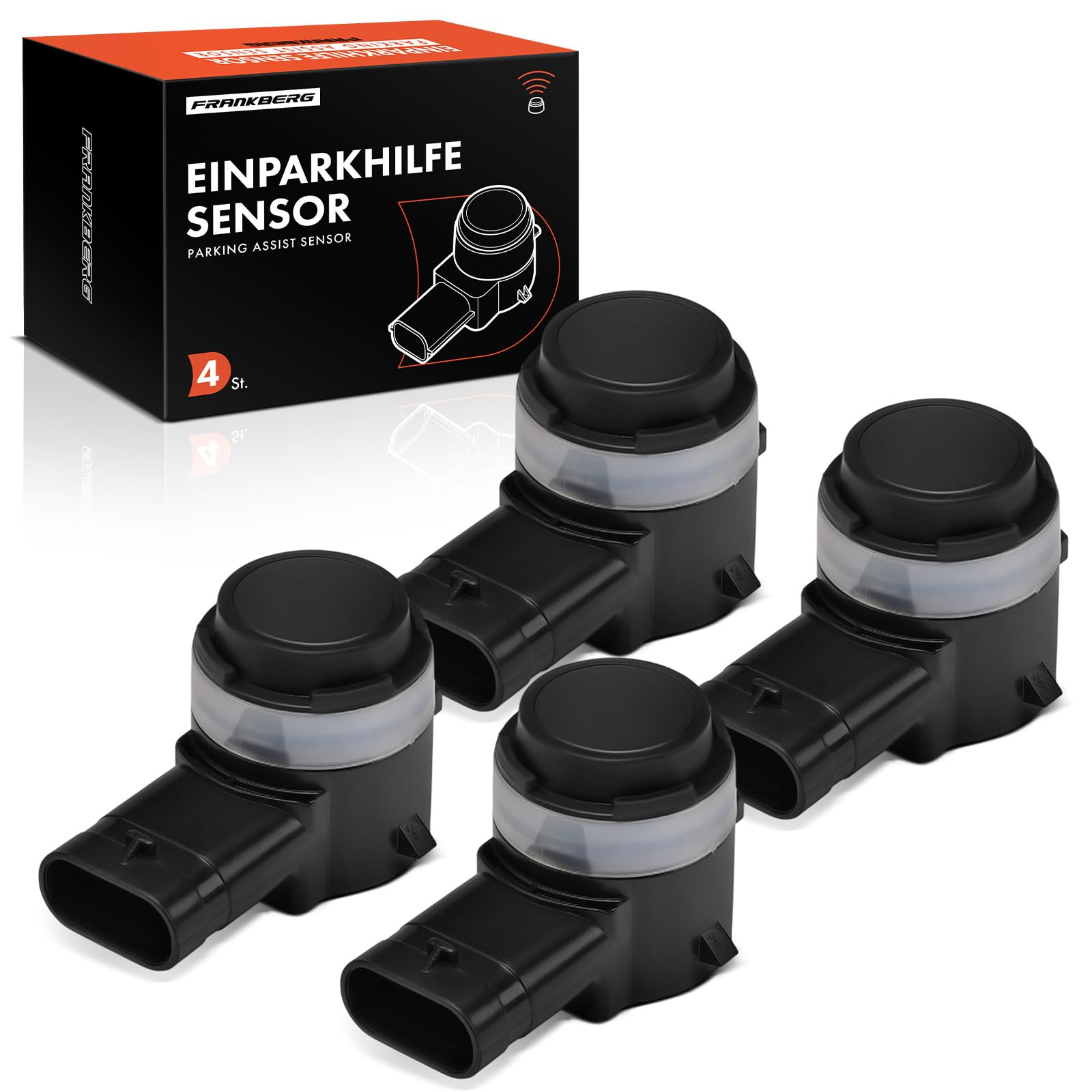 Frankberg 4 sensori di assistenza al parcheggio anteriori e posteriori | F4020; Compatibile con: C-HR H2 X2, C-HR X1