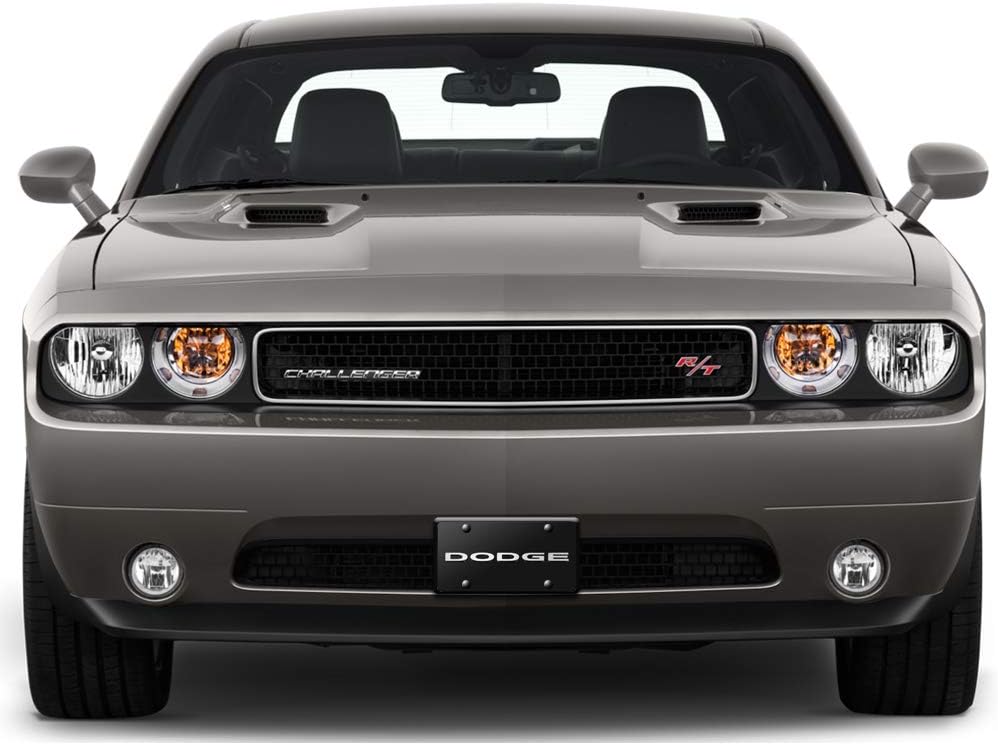 iPick Image for Dodge 3D Nameplate Black Stainless Steel License Plate - Official Licensed
