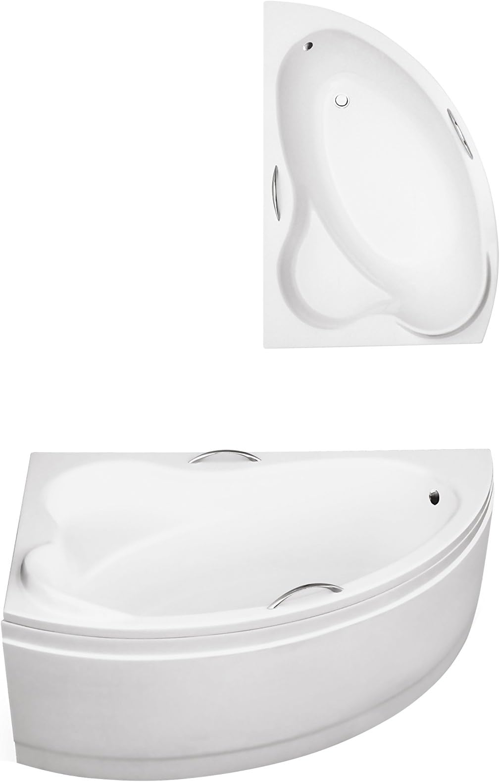 Besco ADA Offset Corner Bath SPACE SAVER 1400 x 900mm (INCL PANEL + STAND) *LEFT HAND* HANDLES NOT INCLUDED * 10 YEARS WARRANTY*