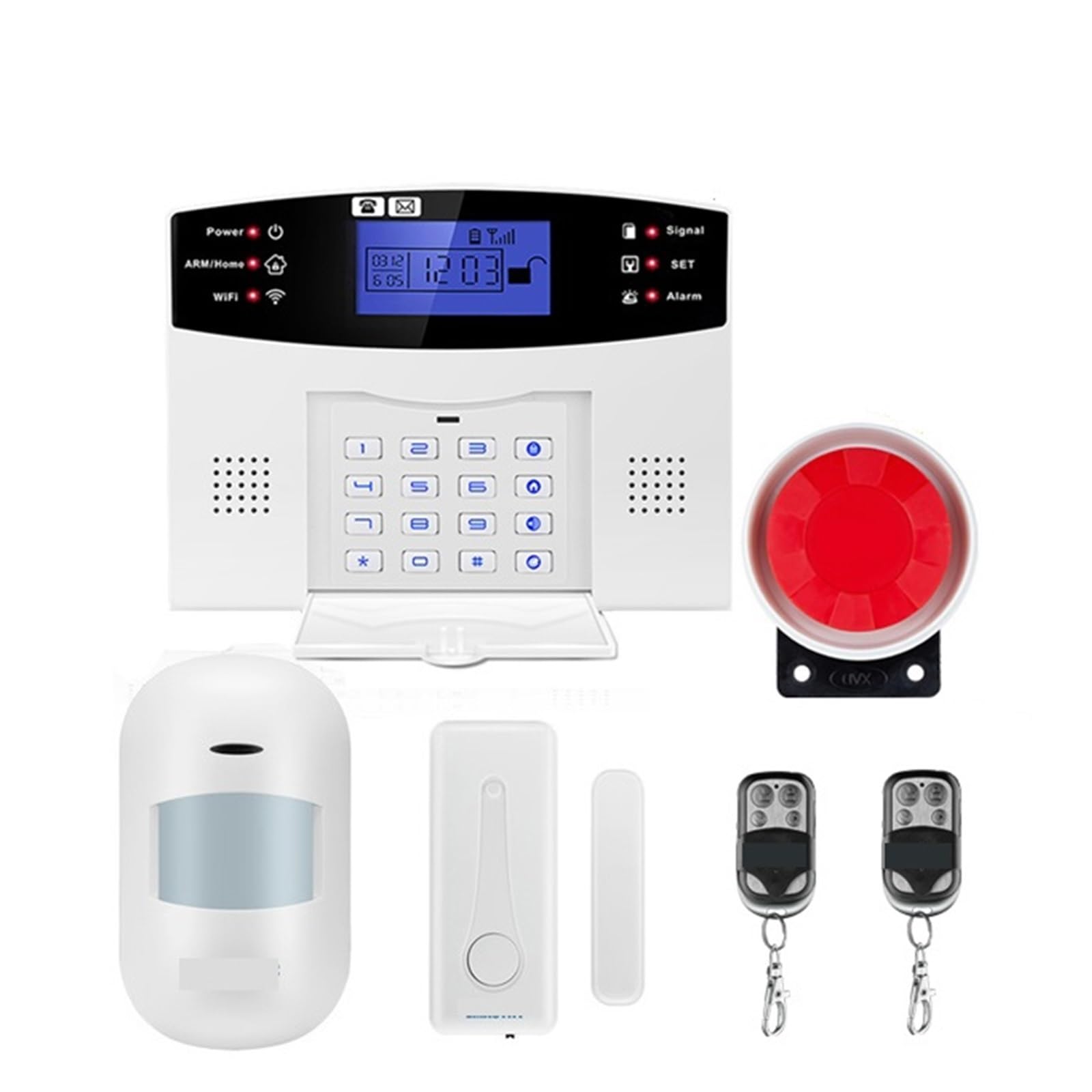Système d'alarme sécurité domicile sans fil connecté WiFi avec sirène interphone