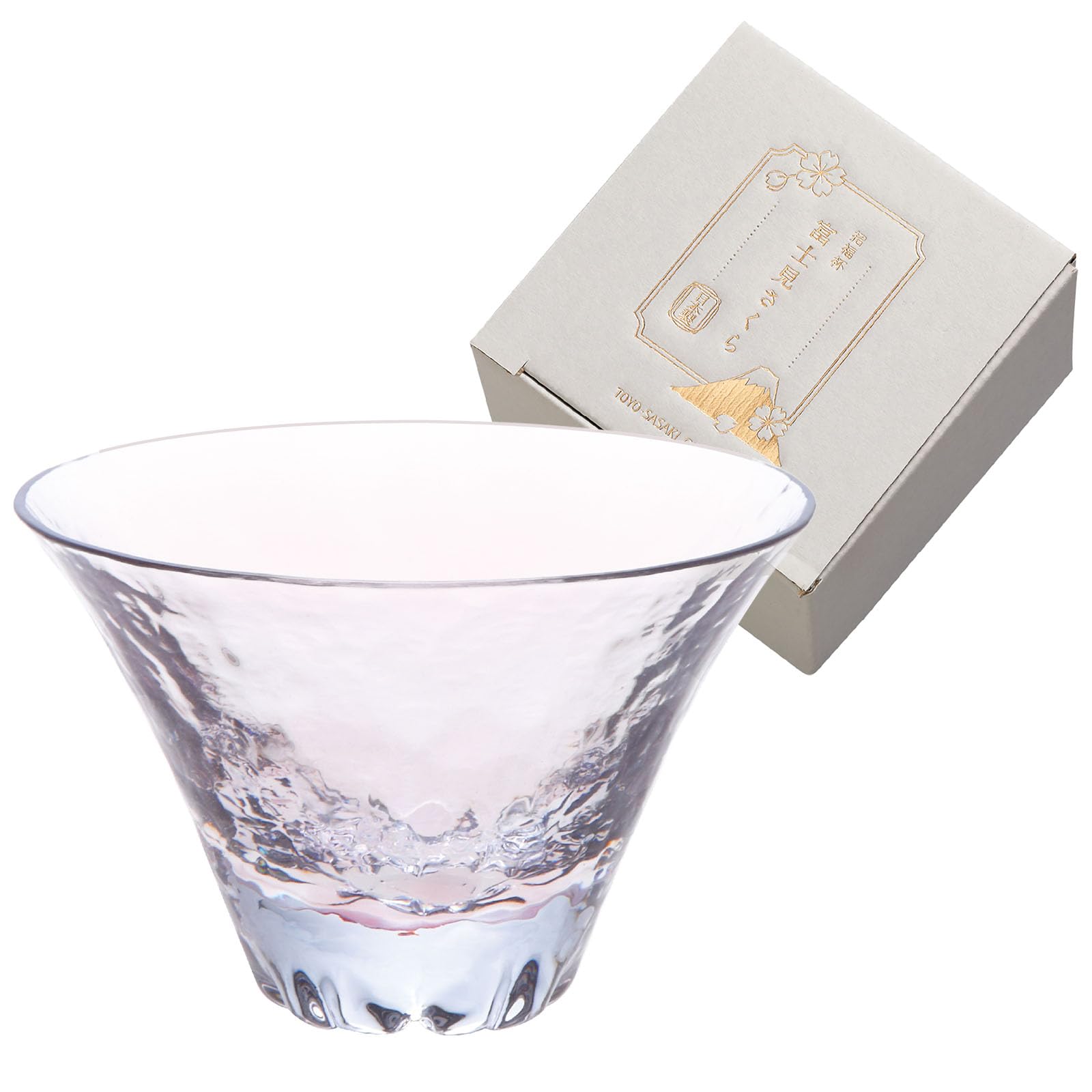 Toyo Sasaki Glass Invitation Cup Fujimi Cherry Blossom Cup (Light Purple) 10373 [Made in Japan Cup Japanese 90ml For Those Who Like Alcohol] : Home & Kitchen