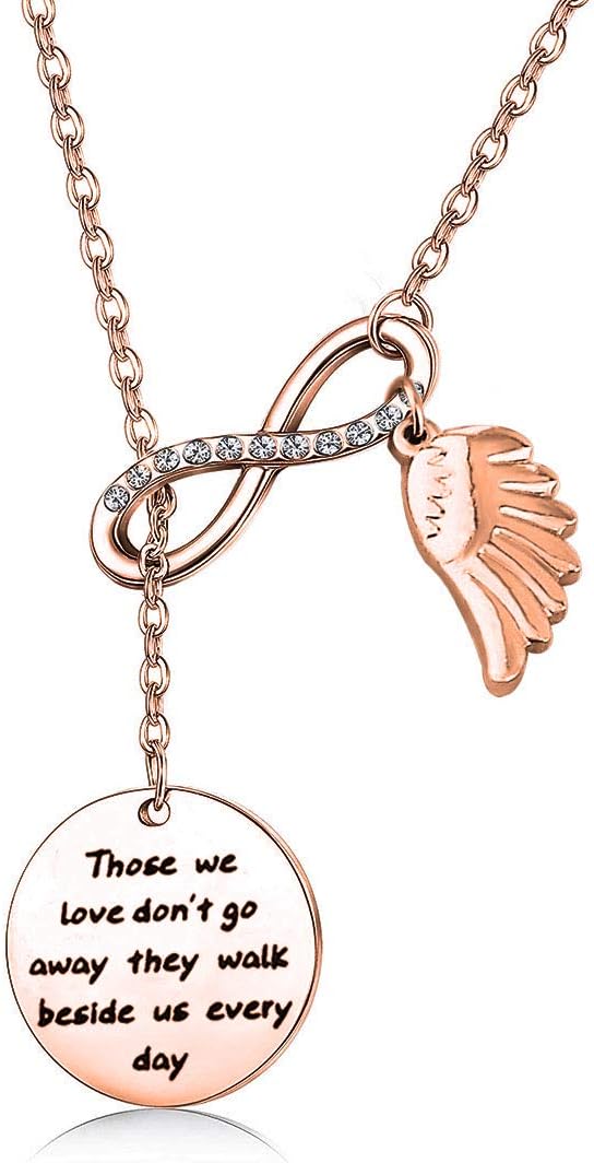 Zuo Bao Memorial Bracelet In Memory Of Dad Mom Sympathy Gift Those We Love Don't Go Away They Walk Beside Us Every Day Loss Jewelry for Her