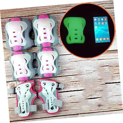 image for Sosoport 12 Pcs/Set Skateboard Knee Pads Kids Suits Athletic Set Elbow