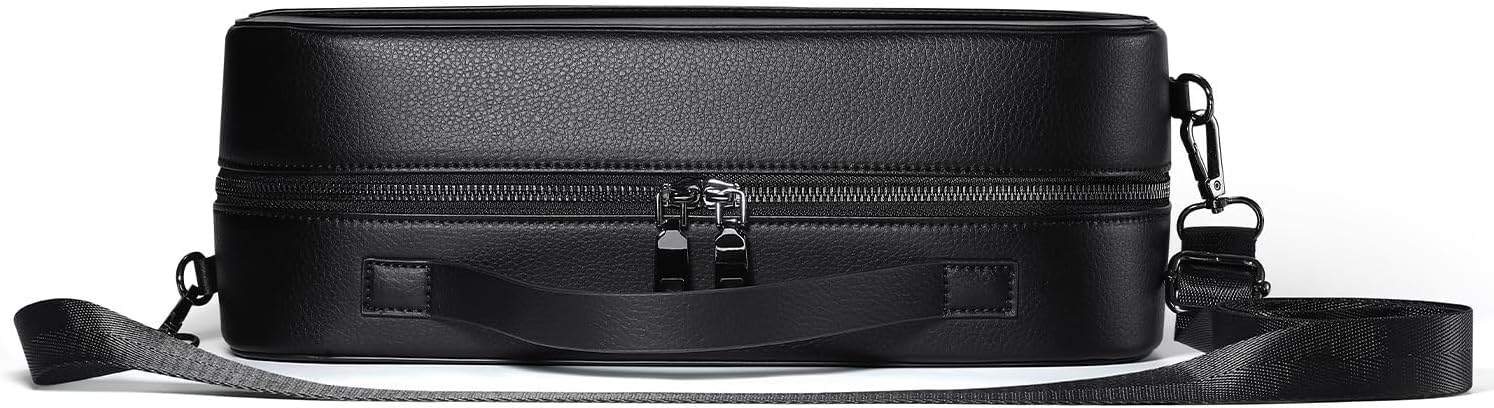 Storage Bag for Vision Pro Virtual Reality Glasses, Protable Handbag Shockproof Shoulder Carrying Bag Travel Large Space VR Portable Storage Bag (Black)