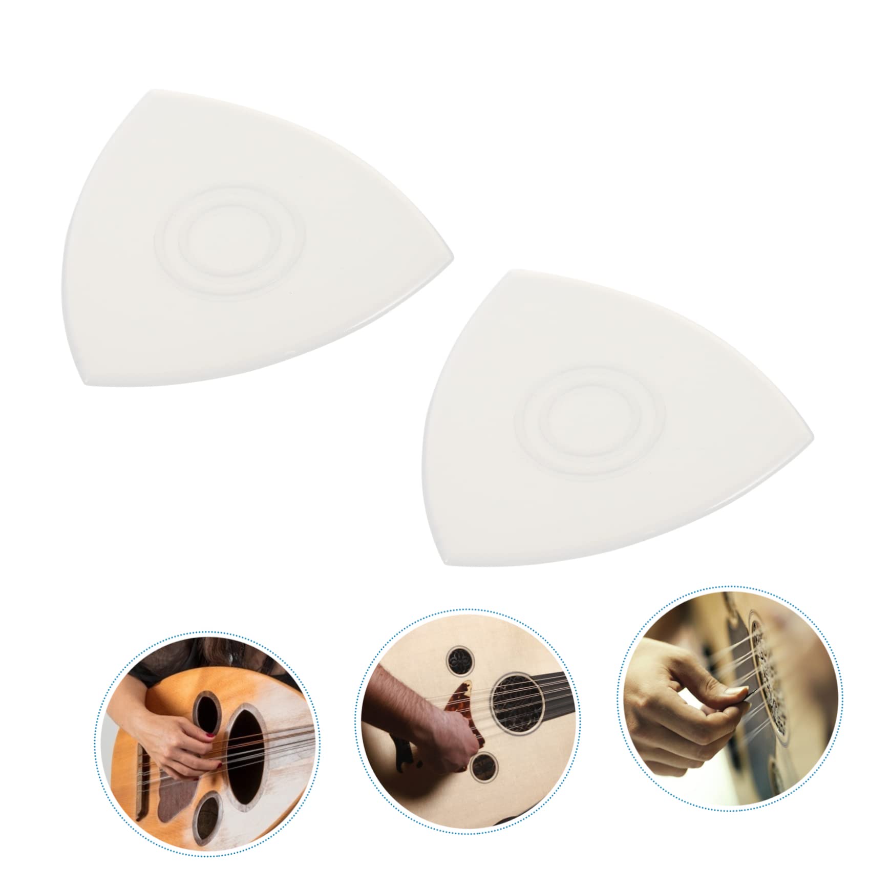 Toyvian 24pezzi Plettri Nylon Antiscivolo Per Liuqin Leggeri Durevoli e Facili Da Usare Accessori Per Chitarra Per Principianti