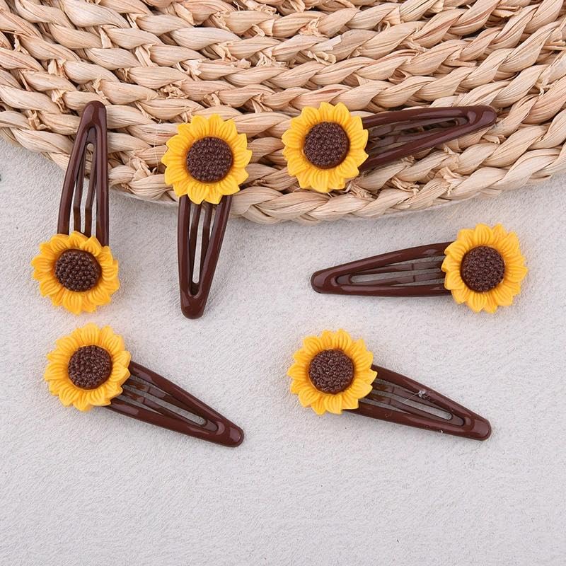 Pinzas para el cabello girasol 6 piezas para niñas miniatura 7
