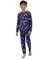 ANTHRILO Summer Solar System Dreams Long Sleeves Pyjama Set - Blue