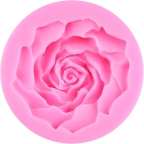 Vista 30 de ZiXiang Moldes de silicona para jabón de flores 3D de peonía, molde de silicona para fondant, molde de vela de resina para decoración de pasteles