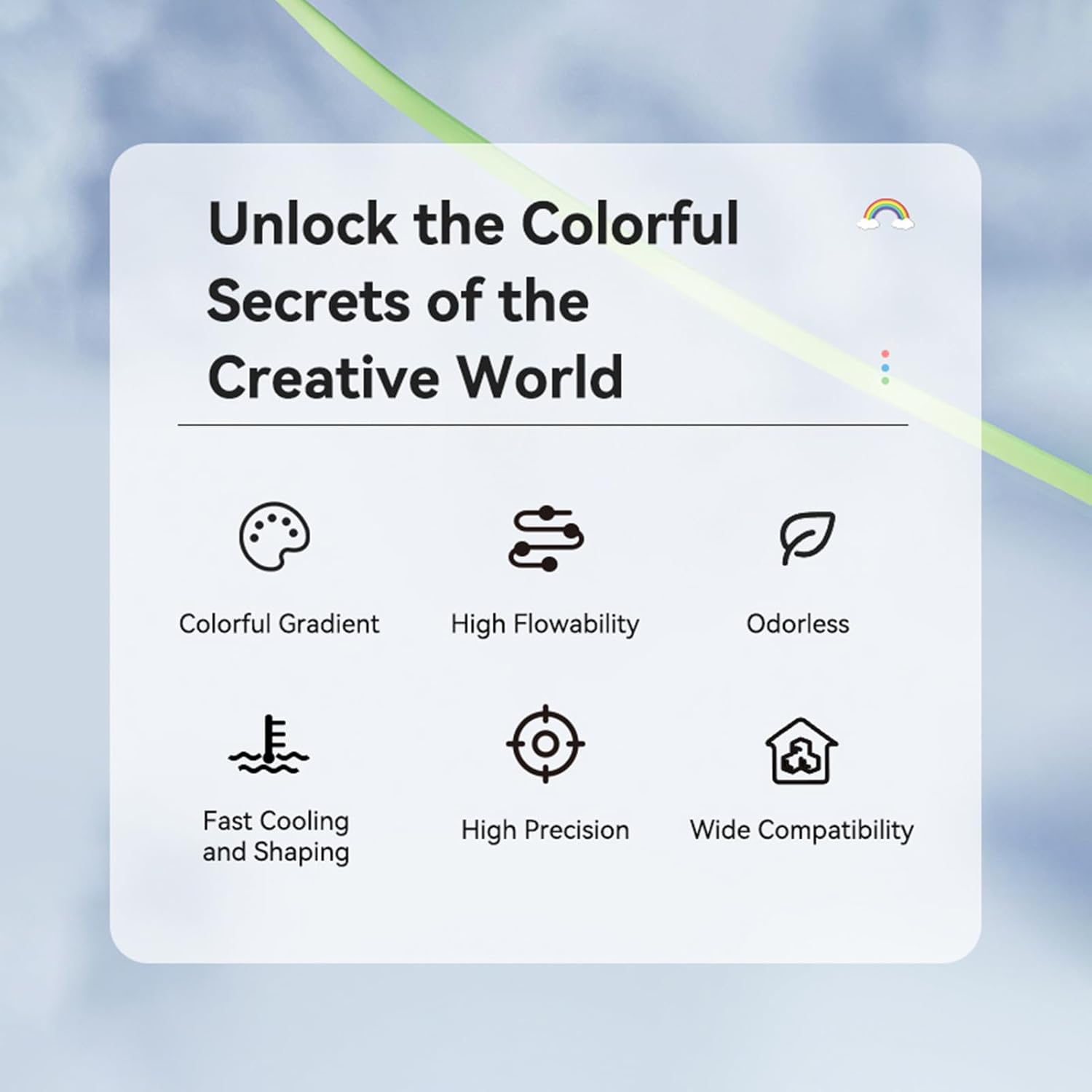 Irfora Hyper PLA Filament 1.75mm High Speed 300mm/s 3D Printer Filament Fast Cooling and Shaping Dimensional Accuracy +/-0.03mm Ender 3 V3 Plus/Ender 3 pro/Ender 3 V2/ Ender 3 S1/ Ender 5 S1/ K1