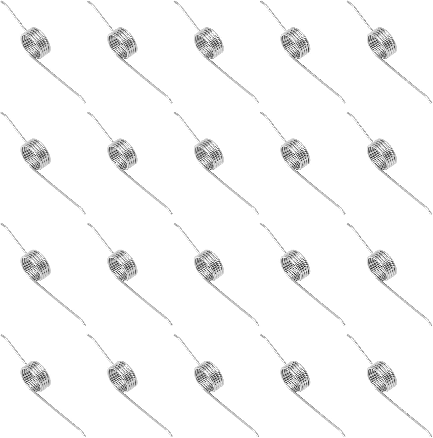 20pcs Press Trash Can Spring Stainless Steel 3.3X0.7X0.5cm for Hand-Press or Foot-Pedal