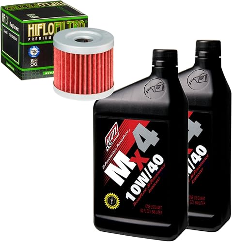 Oil Change Kit For Suzuki 2007 LT-Z90 QuadSport MX4 Techniplate 10W-40