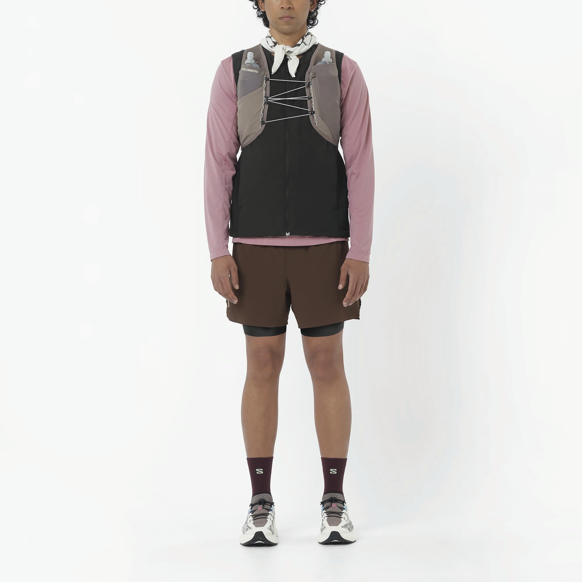 Salomon Bandana Gravel Graphic, léger, à séchage Rapide, Respirant, Performance, Protection Solaire Confortable