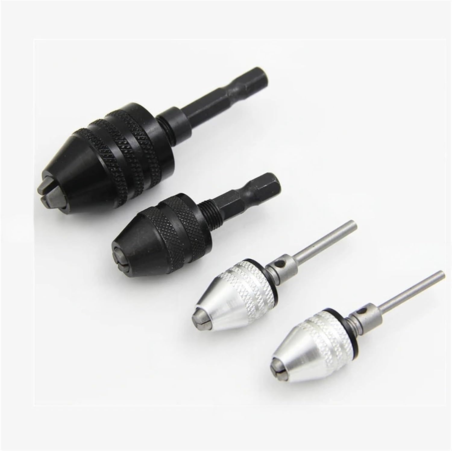 1pc 6.35mm Quick Change Keyless Drill Bit Chuck Hex Shank Adapter Converter Tool(0.3-3.6mm 6.35mm)