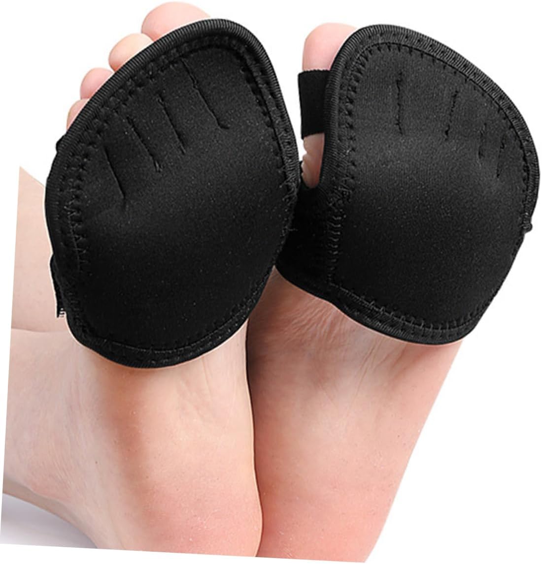 GARVALON 2pairs Dancing Forefoot Cushions - Toe Pads for Comfort Stability Dance Yoga and Sports Reusable Easy to Clean