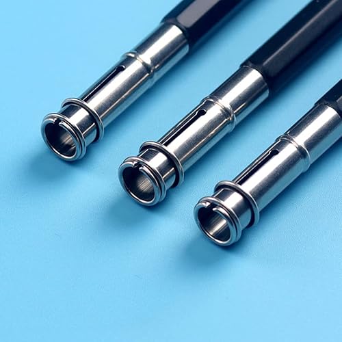 Miniatura 7 de 13 extensores de lápiz con punta de cabeza doble, alargador de lápiz de aleación de aluminio ajustable, extensor de bolígrafo reutilizable para