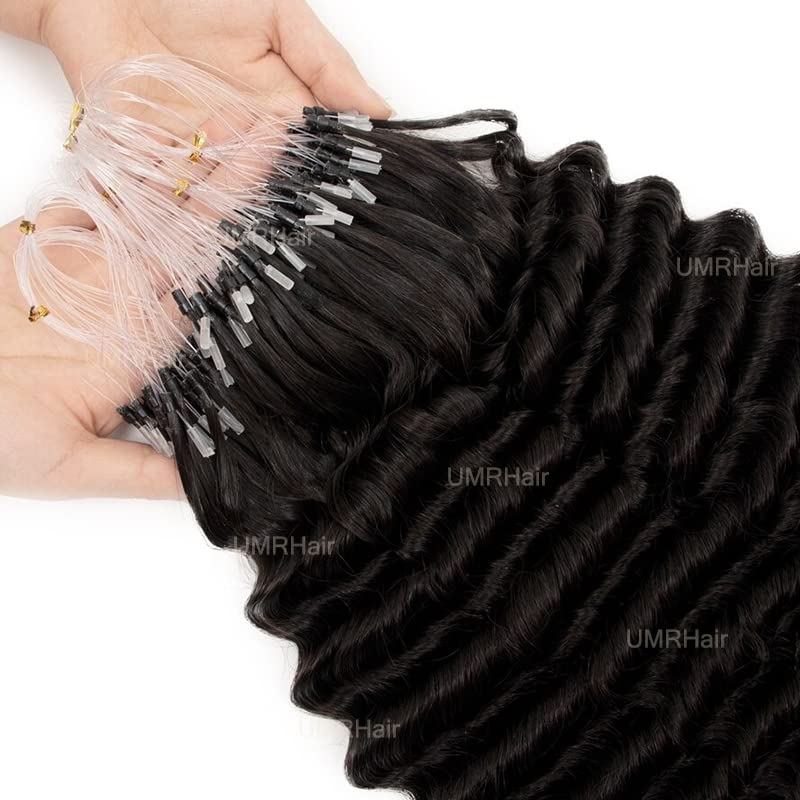 Amazon.com : 12inch Microloop hair extensions real human hair Deep