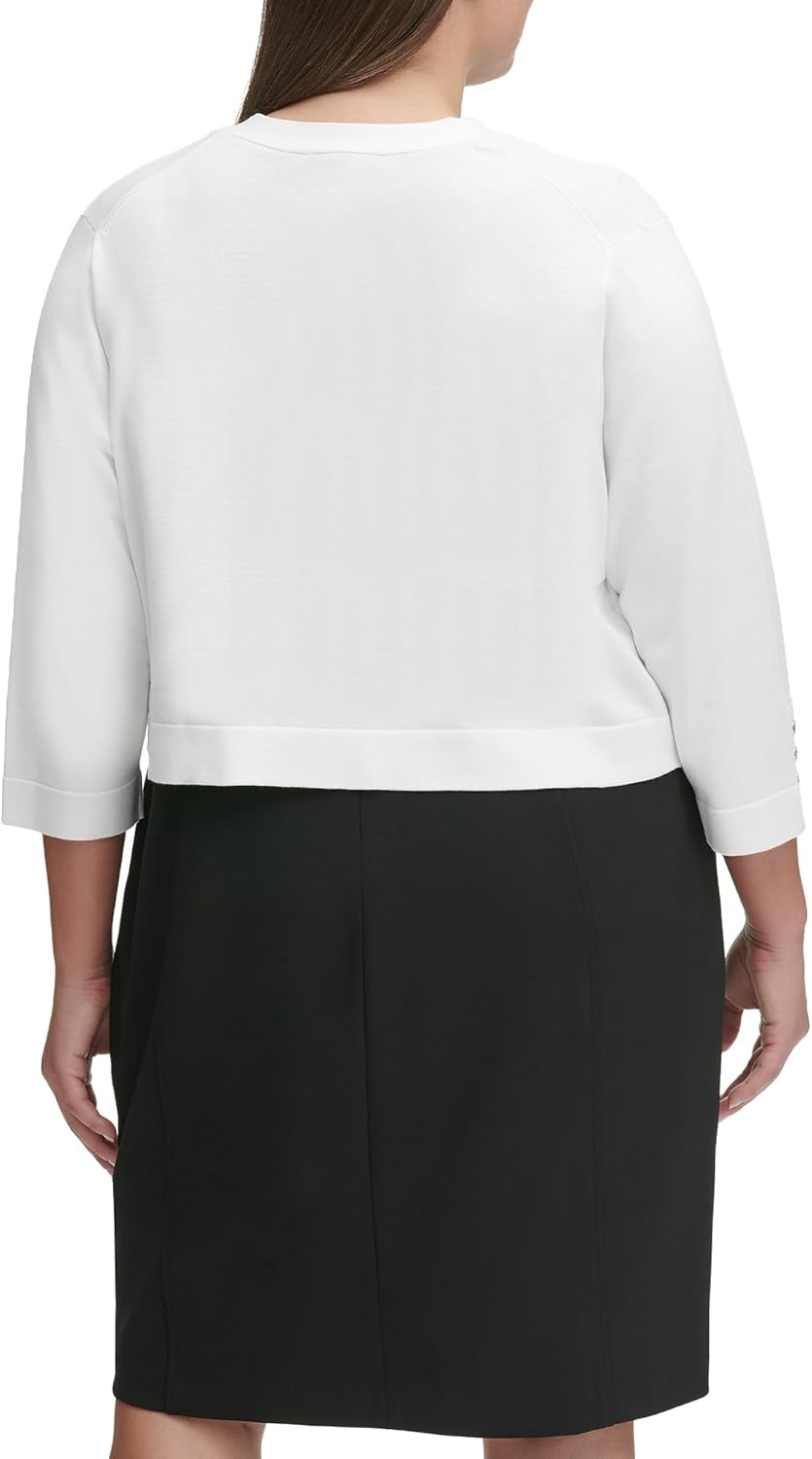 Tommy Hilfiger Womens Button Sleeve Shrug