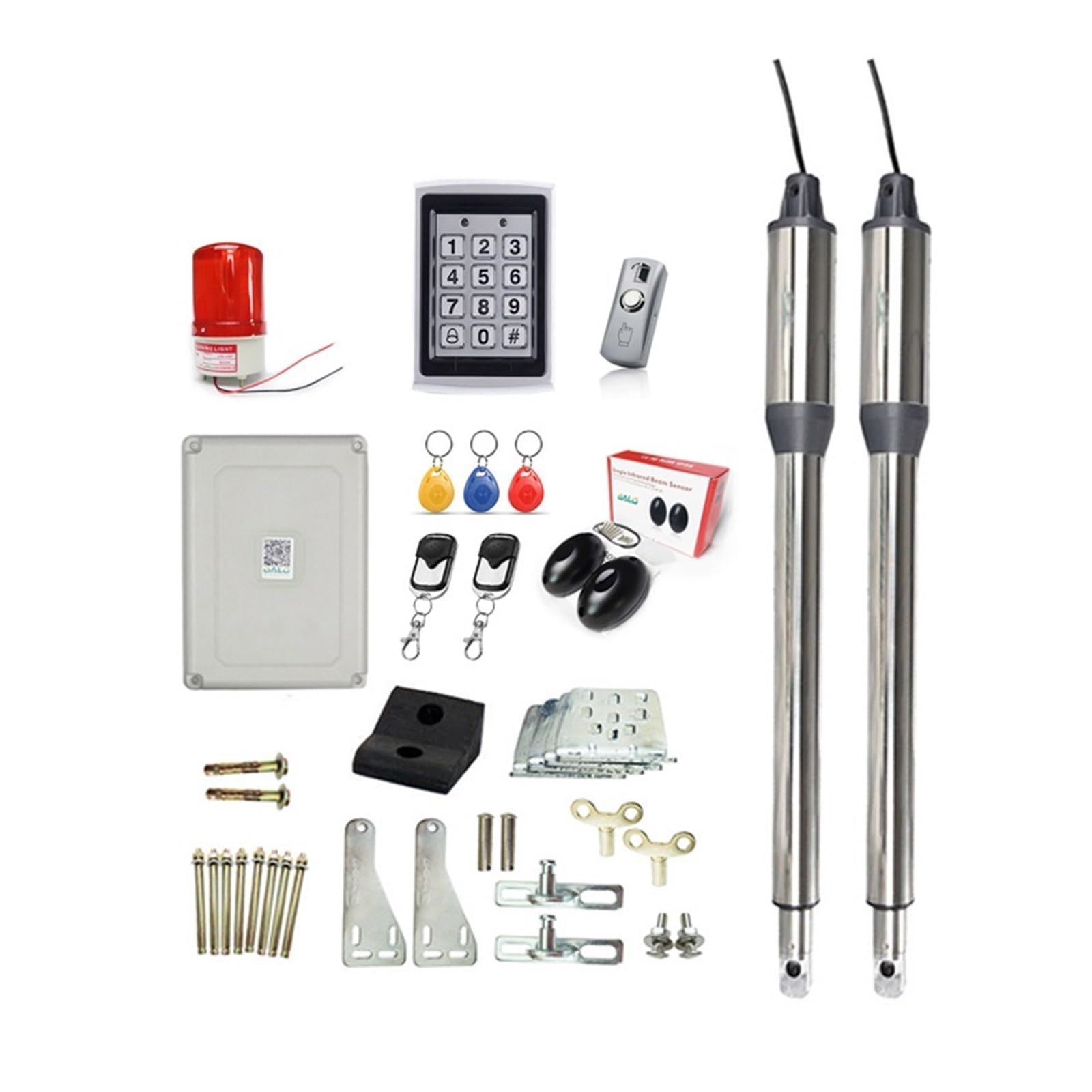 Sistema de automatización de Control de Acceso con abridor de Puerta batiente Opcional, Encendido 50M(Kit e)