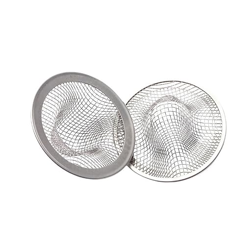 Anti-Clogging Bathroom Sink Strainer with High Density Mesh, Stainless Steel Drain Cover, 4 Pack