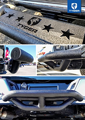 Tyger Auto Tg-Hs8U81238 Hitch Armor Compatible With Vehicles With 2" Hitch Receiver | Textured Black | Hitch Step | Rear Bumper Guard Protector | With Pin Lock And Stabilizer #TOP5