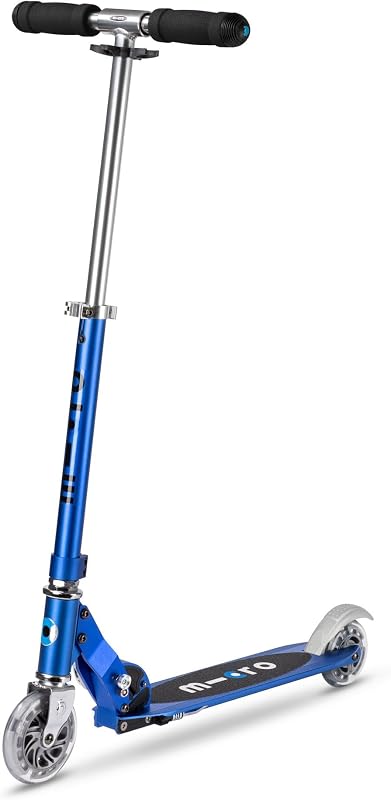 Micro Kickboard | Sprite Foldable Kid & Teen Scooter for Ages 6+ | Children up to 220 lbs | 2 Wheel | Compact for Travel & Storage | Adjustable T Bar | Smooth Ride PU Wheels | Swiss Design
