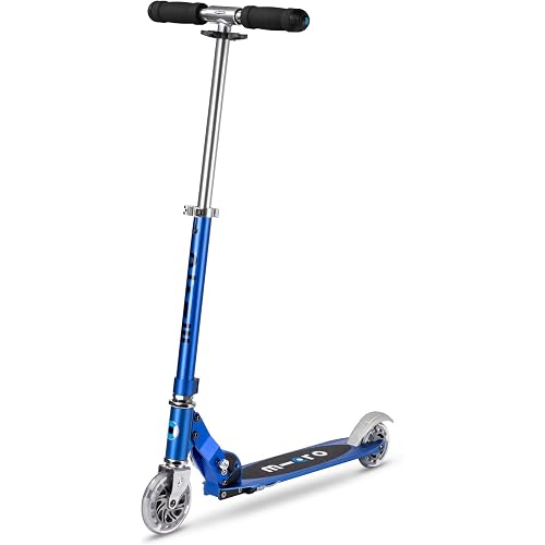 Micro Kickboard | Sprite Foldable Kid & Teen Scooter for Ages 6+ | Children up to 220 lbs | 2 Wheel | Compact for Travel & Storage | Adjustable T Bar | Smooth Ride PU Wheels | Swiss Design