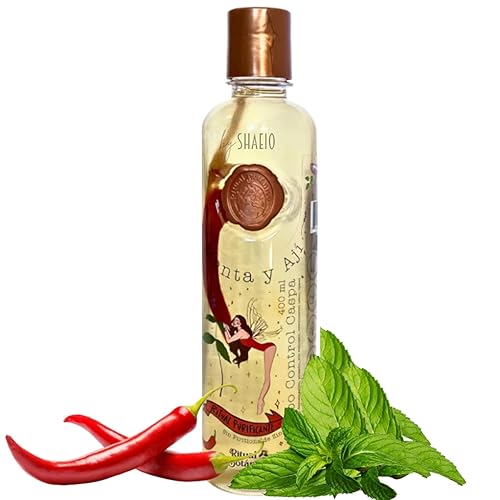 RITUAL BOTANICO Champú para la Caspa  Champú con Menta y Aji Control Caspa con Activo de Crecimiento Acelerado y Ultrareparador, Engrosamiento,