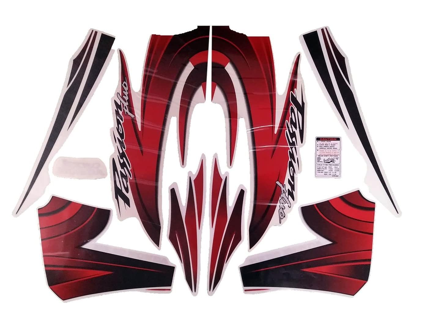 Motorcycle Bike Body Fancy Wrep Stickers & Decals kit Stickers for Passion Plus (EST2496HP08)-image-20