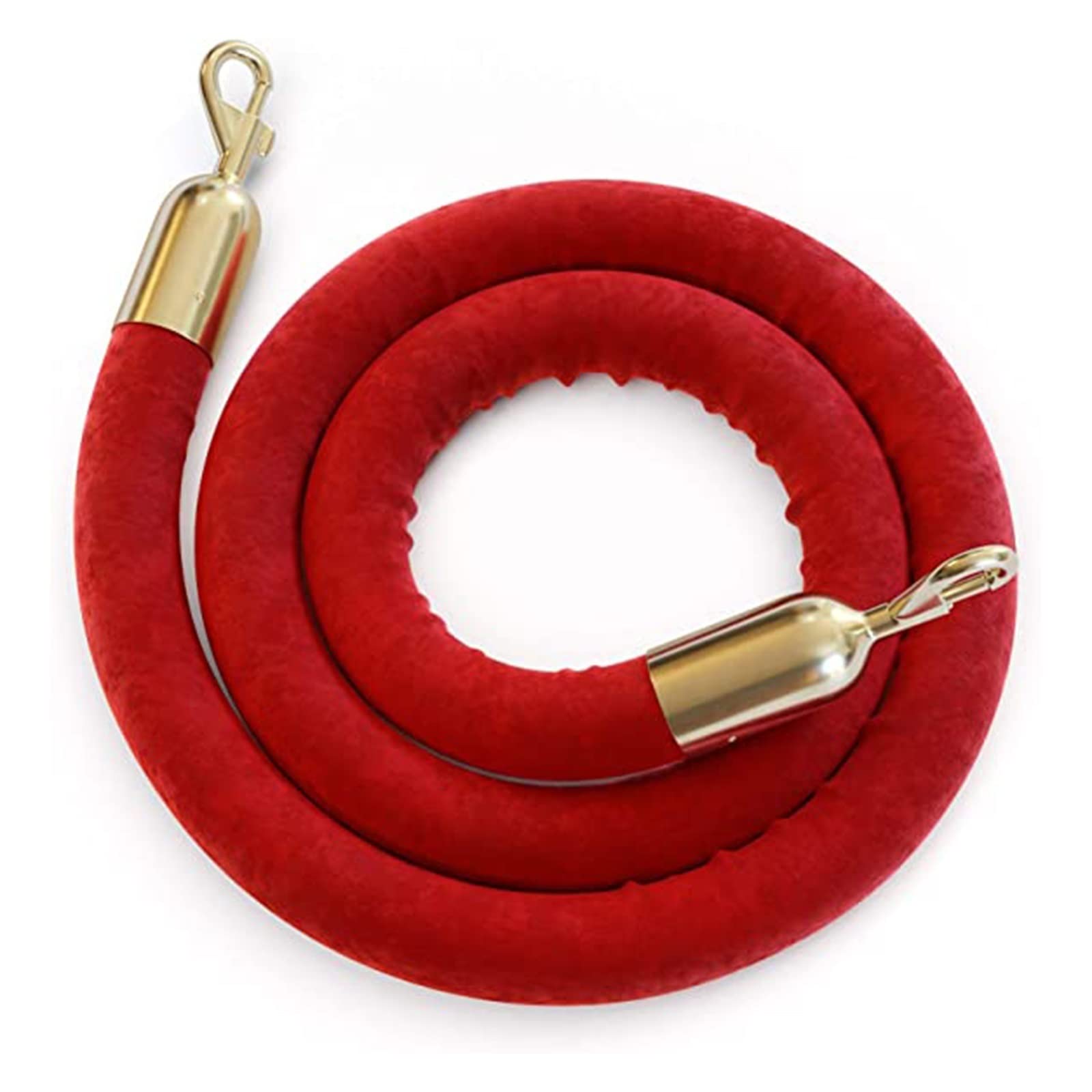 VIP Rope Stanchions 1.7M - Velvet Barrier Rope for Cinema Queue Management Event Red Carpet Hotel Parties & Gatherings -Crowd Control Solution