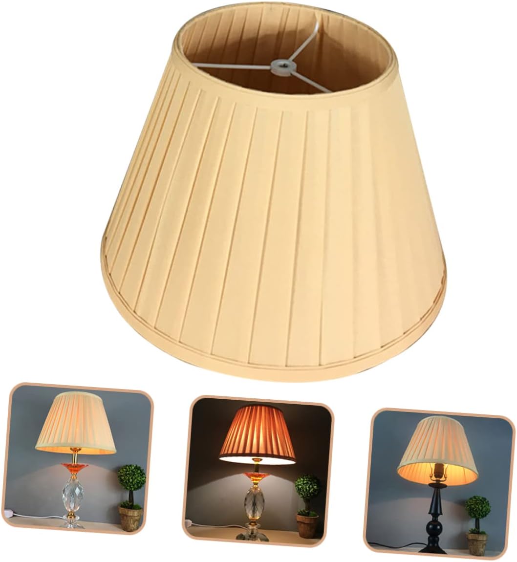 Pleated Fabric Lampshade Replacement for Wall Lamps Home Decor Ceiling Bedside Sturdy Dustproof