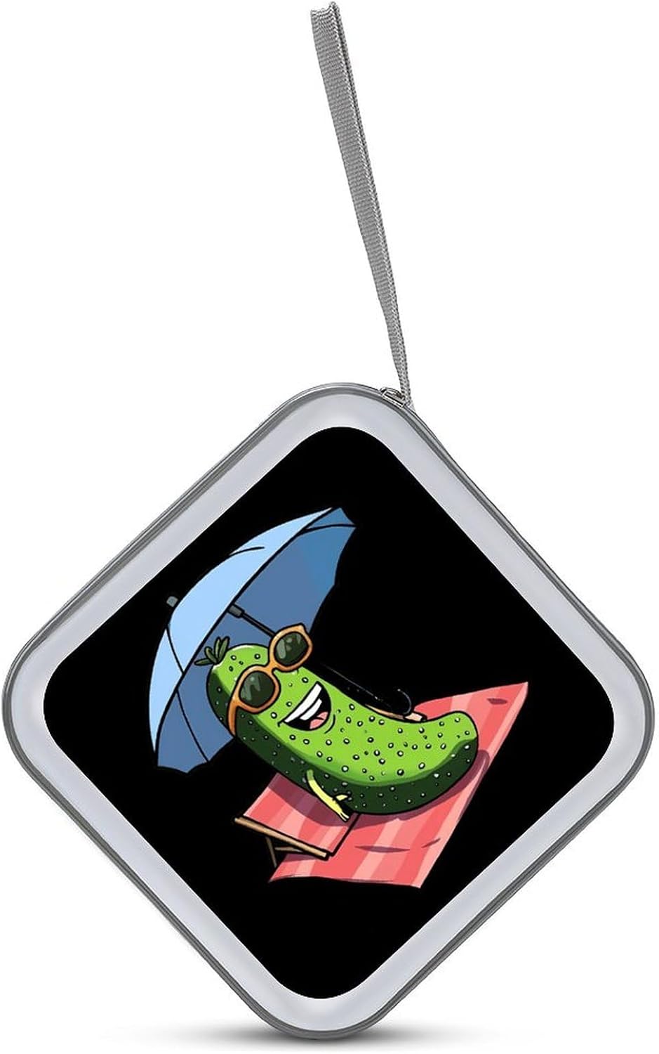 Pickle Funny Beach CD Storage Case for Car Holder DVD Organizer Box Holds 40 Discs Travel CD Wallet image 3