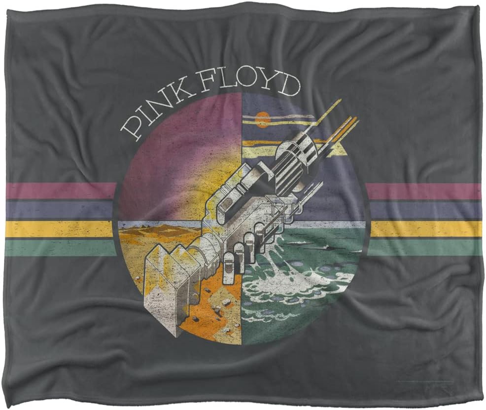 Pink Floyd Blanket, 50"x60", Welcome to The Machine, Silky Touch Super Soft Throw